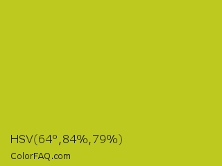 HSV 64°,84%,79% Color Image