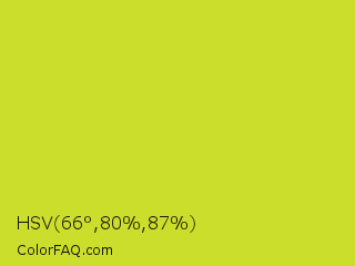 HSV 66°,80%,87% Color Image