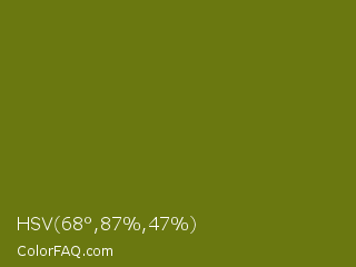 HSV 68°,87%,47% Color Image