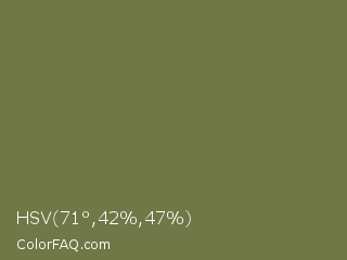 HSV 71°,42%,47% Color Image