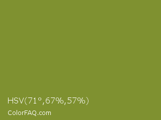 HSV 71°,67%,57% Color Image