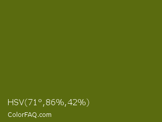 HSV 71°,86%,42% Color Image