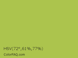 HSV 72°,61%,77% Color Image