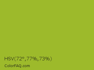 HSV 72°,77%,73% Color Image