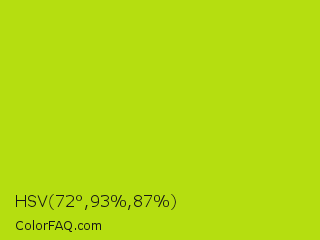 HSV 72°,93%,87% Color Image