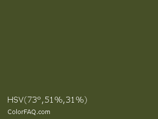 HSV 73°,51%,31% Color Image