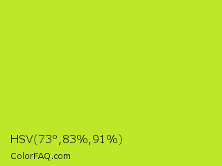 HSV 73°,83%,91% Color Image
