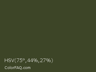 HSV 75°,44%,27% Color Image