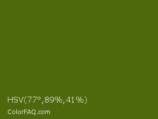 HSV 77°,89%,41% Color Image