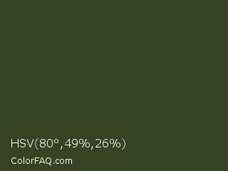HSV 80°,49%,26% Color Image
