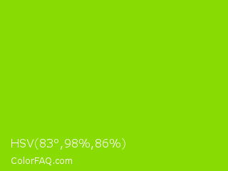 HSV 83°,98%,86% Color Image