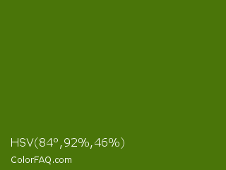 HSV 84°,92%,46% Color Image