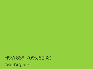 HSV 85°,70%,82% Color Image