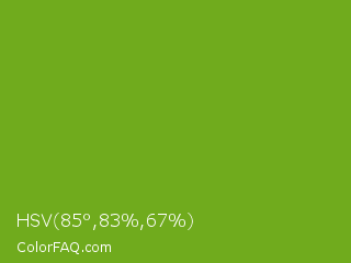 HSV 85°,83%,67% Color Image