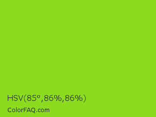 HSV 85°,86%,86% Color Image