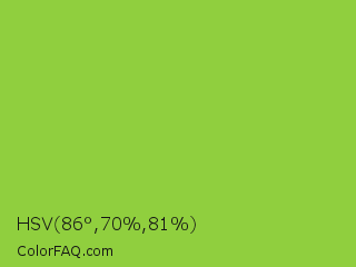 HSV 86°,70%,81% Color Image
