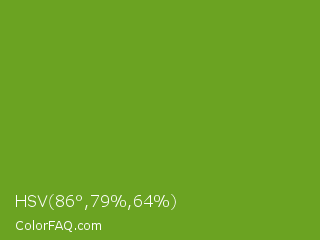 HSV 86°,79%,64% Color Image
