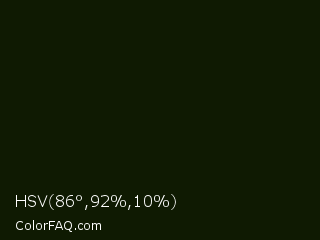 HSV 86°,92%,10% Color Image
