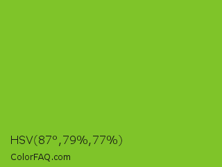 HSV 87°,79%,77% Color Image