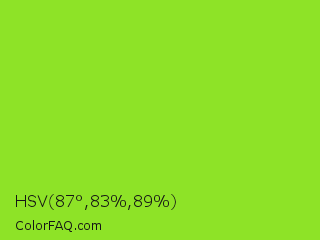 HSV 87°,83%,89% Color Image
