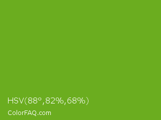 HSV 88°,82%,68% Color Image