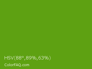 HSV 88°,89%,63% Color Image