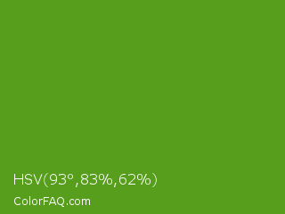 HSV 93°,83%,62% Color Image