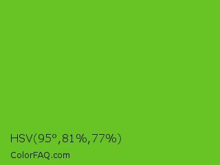 HSV 95°,81%,77% Color Image