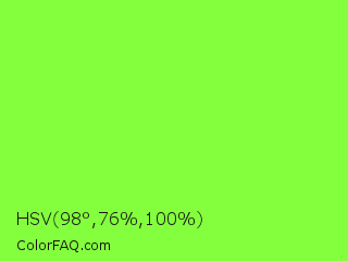 HSV 98°,76%,100% Color Image