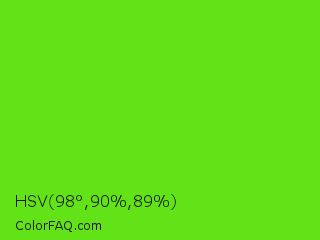 HSV 98°,90%,89% Color Image