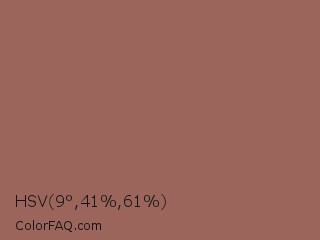 HSV 9°,41%,61% Color Image