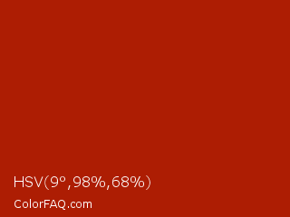 HSV 9°,98%,68% Color Image