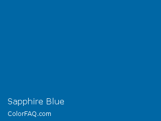 RGB 0,103,165 Sapphire Blue Color Image