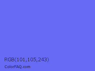 RGB 101,105,243 Color Image