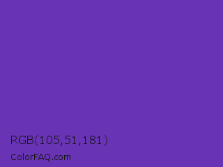 RGB 105,51,181 Color Image