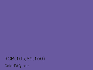 RGB 105,89,160 Color Image