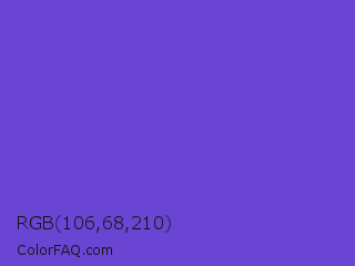 RGB 106,68,210 Color Image