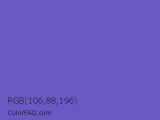 RGB 106,88,196 Color Image