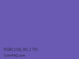 RGB 106,90,179 Color Image