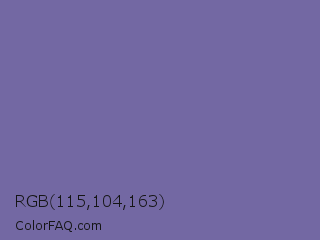 RGB 115,104,163 Color Image