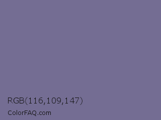 RGB 116,109,147 Color Image