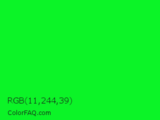 RGB 11,244,39 Color Image