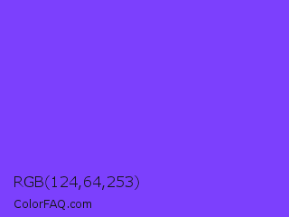 RGB 124,64,253 Color Image