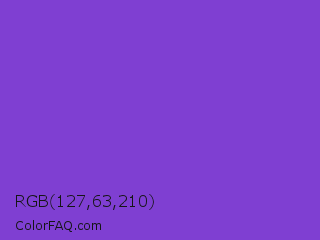 RGB 127,63,210 Color Image