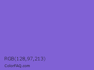 RGB 128,97,213 Color Image