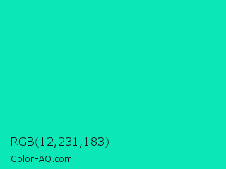 RGB 12,231,183 Color Image