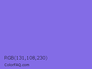 RGB 131,108,230 Color Image