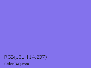 RGB 131,114,237 Color Image