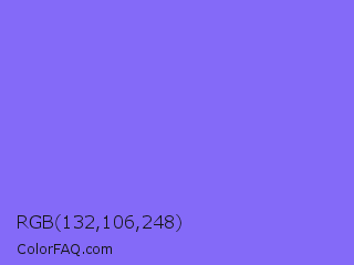 RGB 132,106,248 Color Image