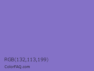 RGB 132,113,199 Color Image